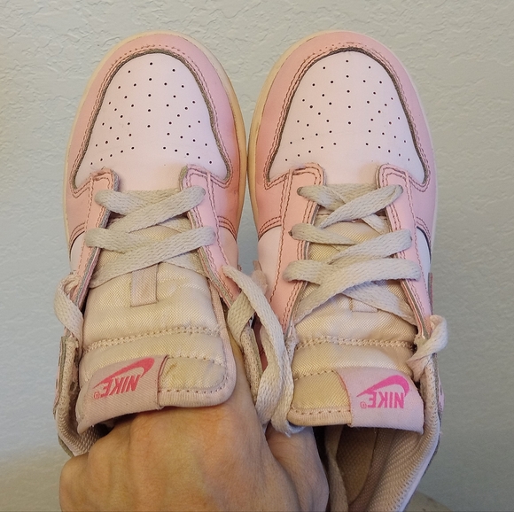Nike Dunk Low Pink Barbie 3Y Youth Shoes Sneakers Girls - Picture 6 of 12